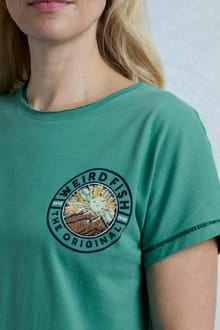 Weird Fish Sunset Summit Back Print Organic Cotton Graphic T-Shirt 203340