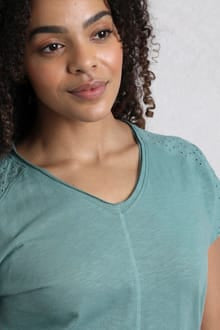 Weird Fish Pernille Organic Cotton Cutaway T-Shirt 19903