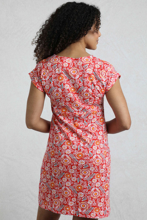 Weird Fish Tallahassee Organic Jersey Dress 203312