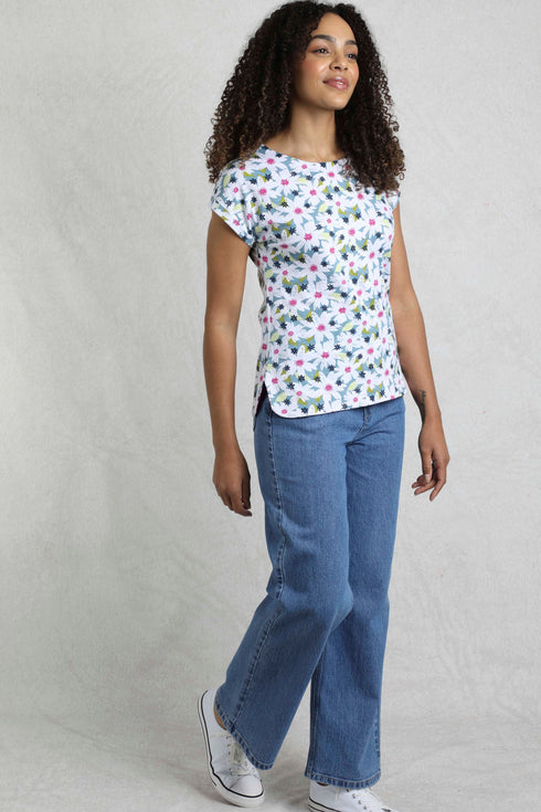 Weird Fish 203333 Paw Paw Organic Printed Jersey Tee