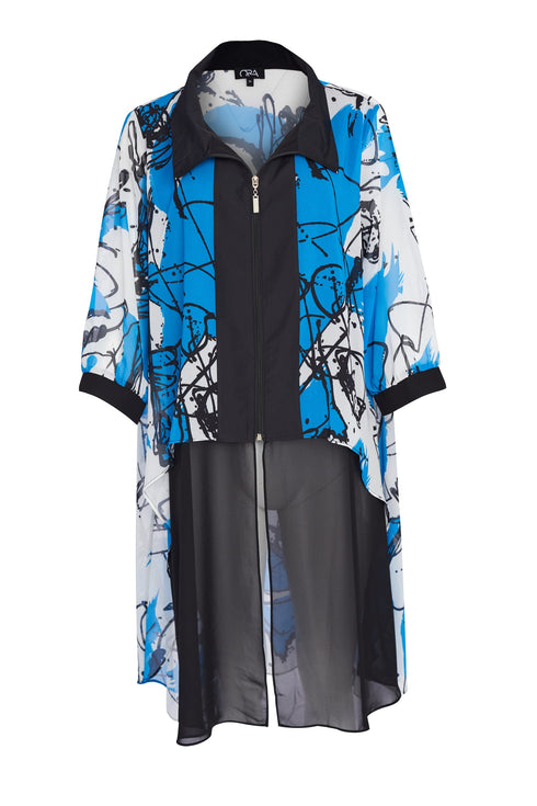 ORA Clothing Chiffon Coat