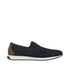 Rieker Men’s Pazifik Blue Leather Slip-On Shoes – Breathable Summer Casuals – 11955-14