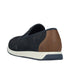 Rieker Men’s Pazifik Blue Leather Slip-On Shoes – Breathable Summer Casuals – 11955-14