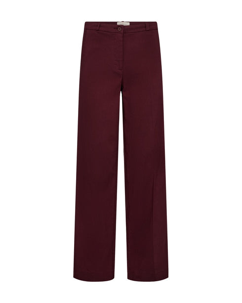 Freequent FQSOLVEJ High Waist Straight Leg Pants 207638 Port Royale