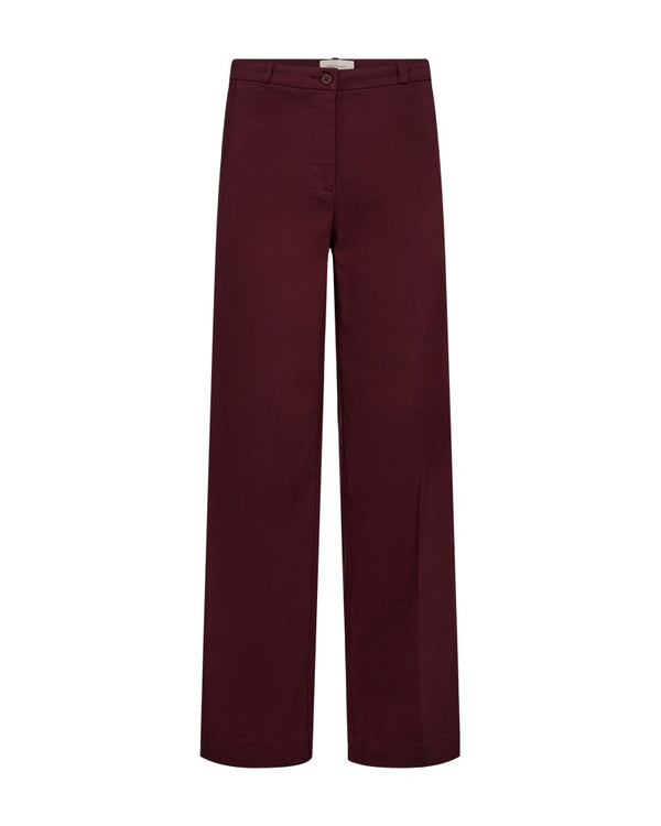 Freequent FQSOLVEJ High Waist Straight Leg Pants 207638 Port Royale