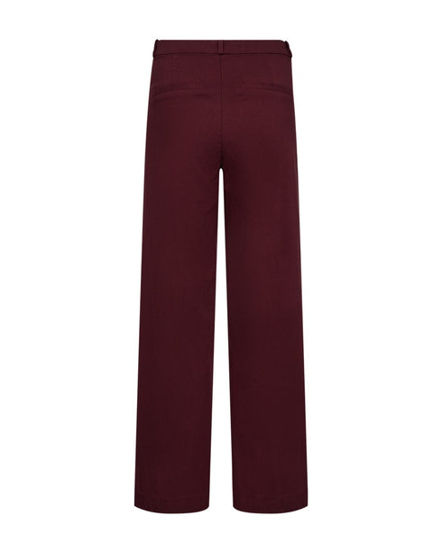 Freequent FQSOLVEJ High Waist Straight Leg Pants 207638 Port Royale