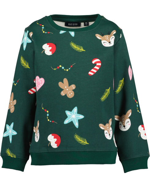 Blue Seven Christmas Jumper – Multicolour Print 764707