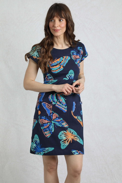 Weird Fish Tallahassee Organic Jersey Dress 203312