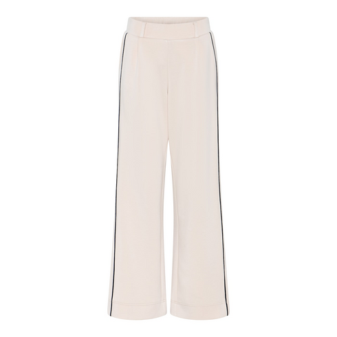 Micha Womens Sand and Navy 26160 Renewed Sporty Look Pin Line Trousers 122-801