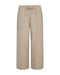 Freequent FQLAVA 7/8 Linen Pants Sand Melange Beige Elasticated Drawstring Waist