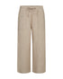 Freequent FQLAVA 7/8 Linen Pants Sand Melange Beige Elasticated Drawstring Waist
