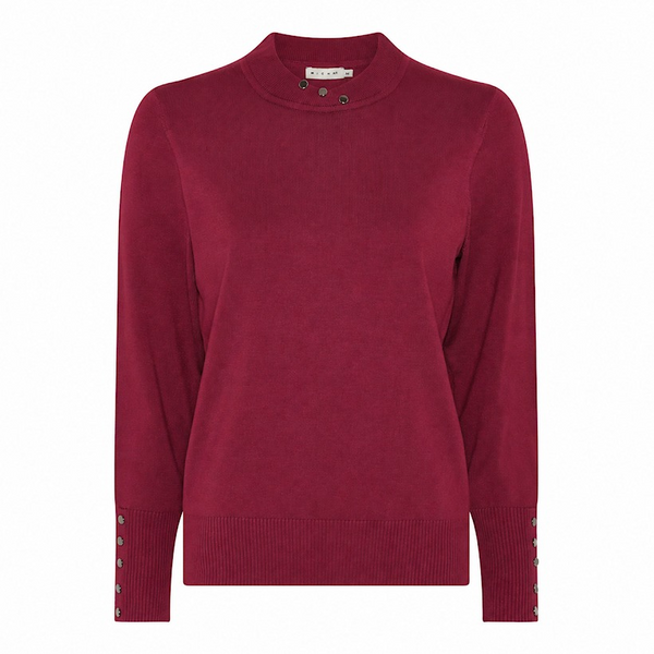 Micha Womens Turtle Neck Knit Jumper 126 163 5282 - Very Berry