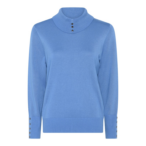 Micha Womens Poloneck Knit Jumper 132 171 2818 - Velvet Blue