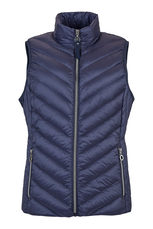 Frandsen 69 Navy Lightweight Quilted Down Waistcoat 529-588