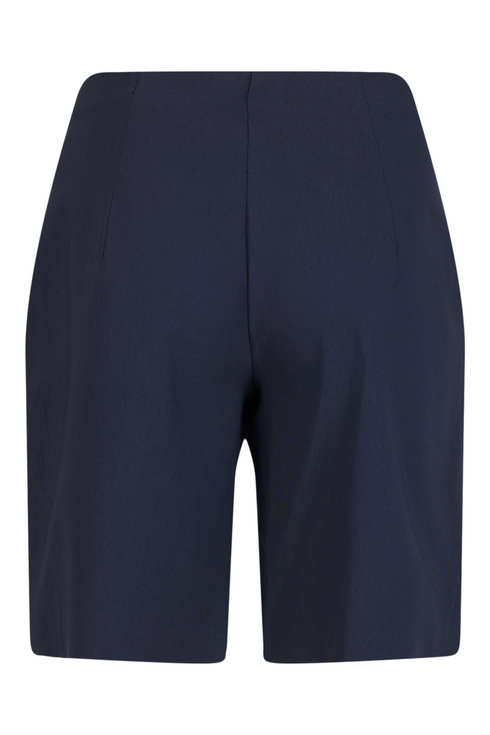 Robell Emma 04 Trousers Navy 69 Relaxed Fit Pull-On Elastic Waist Bengaline 24cm 53527