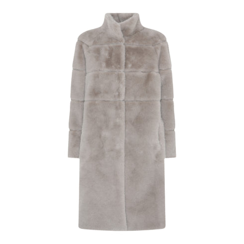 Micha Womens Faux Fur Long Coat 145 244 4356