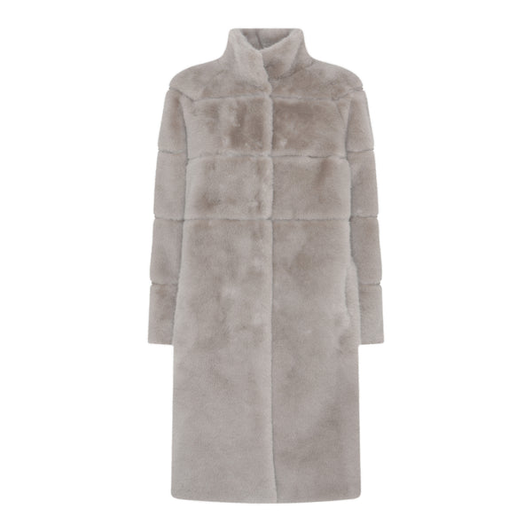 Micha Womens Faux Fur Long Coat 145 244 4356