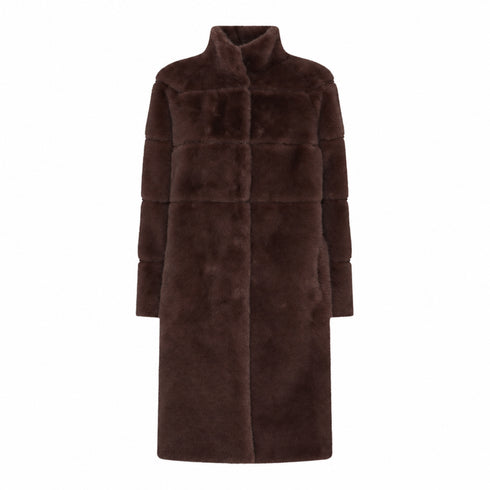 Micha Womens Faux Fur Long Coat - 145 244 4563