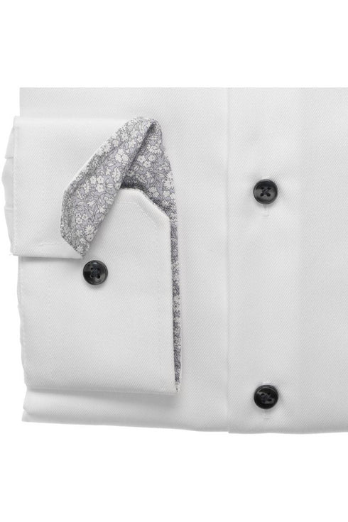 Seidensticker Regular Fit Shirt in white with Kent Collar