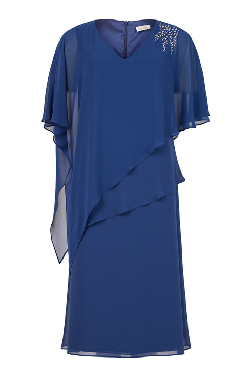 Godske Bling Shoulder Cape Effect Dress 18788 - Evening Womenswear