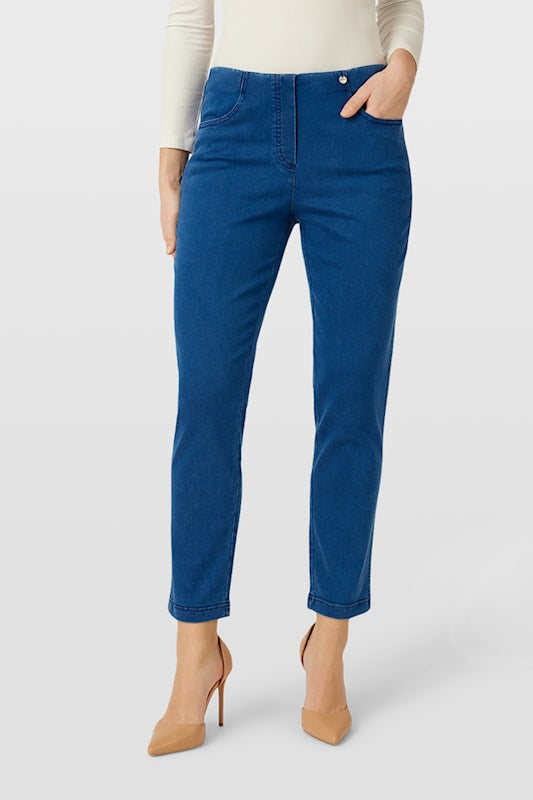 Robell Hose Bella P 09 68 CM Women’s Slim Fit Pull-On Trousers 53534 5448