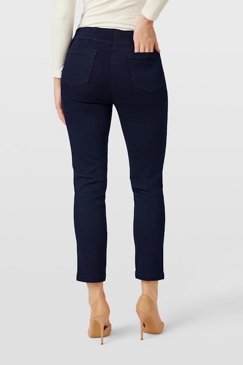Robell Women's Bella P 68cm Slim Fit Pull-On Jeans 69 Navy 53534-5448