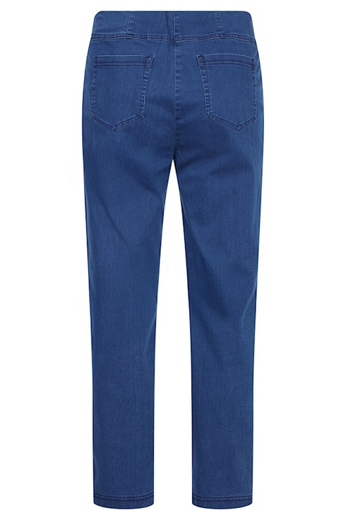Robell Women's Bella P 68cm Slim Fit Pull-On Jeans 64 Deep Cobalt Blue 53534-5448
