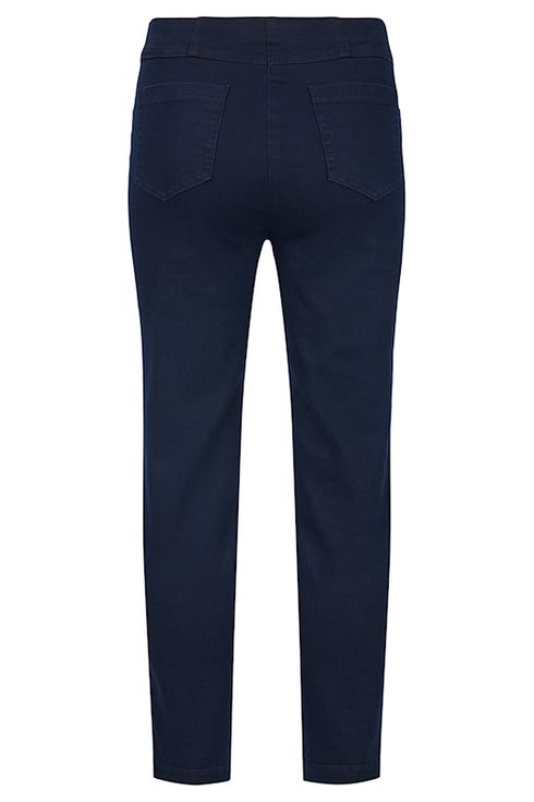 Robell Women's Bella P 68cm Slim Fit Pull-On Jeans 69 Navy 53534-5448
