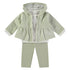 Babybol | 160060 Khaki Checked Hoodie, T-Shirt and Pants 3-Piece Set