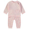 Babybol | 160062 Pink Hearts Sweatshirt and Flower Joggers 2-Piece Set