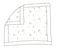 Babybol | 160250 White and Khaki Bunny Rabbit Reversible Cotton Wrap 75cm x 75cm