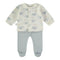 Babybol | 160406 Light Blue and White Koala Two Piece Top and Footed Pants Set
