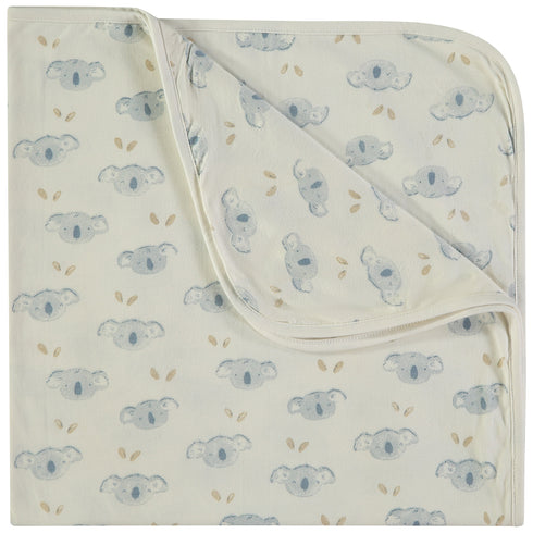 Babybol | 160474 Blue Koala Cotton Wrap with Presentation Box - 74cm x 74cm