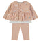 Babybol | 160840 Salmon Butterflies Three Piece Top, Pants and T-Shirt Set