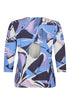 Sunday Royal Blue Animal Print Top with Elasticated Hem – 6048 6510 670