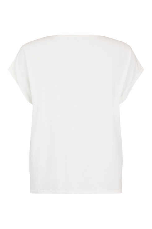 Sunday Womens White T-Shirt with Navy Boat Print 6088652369