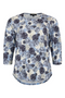 SUNDAY Medium Blue Abstract Textured Dot T-Shirt — Regular Fit | 6147-6541