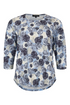 SUNDAY Medium Blue Abstract Textured Dot T-Shirt — Regular Fit | 6147-6541