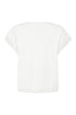 Sunday V-Neck 1/4 Sleeve Knitted Top in Cream with Side Button Detail – 6838-6030-11