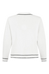 SUNDAY Cream Contrast Piping Button Cardigan — Regular Fit | 6977-6466
