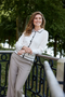 SUNDAY Cream Contrast Piping Button Cardigan — Regular Fit | 6977-6466