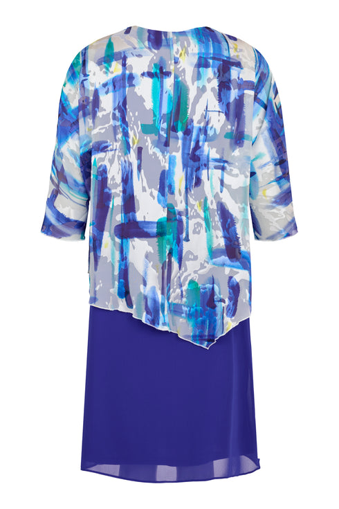 Godske Tiered Midi Dress - Royal Blue 18806-1143