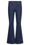 Robell Joella 82cm Slim Fit Flared Denim Trousers 51605-5459 in 69 Navy