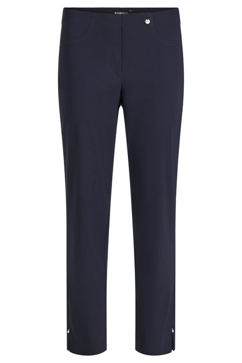 Robell Bella 09 Diamante Detail 68cm 7/8 Trousers in Navy – 52542 5499 Colour 69