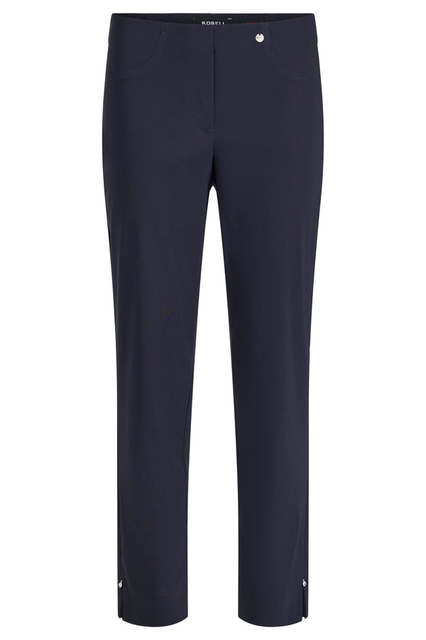 Robell Bella 09 Diamante Detail 68cm 7/8 Trousers in Navy – 51560 5499 69