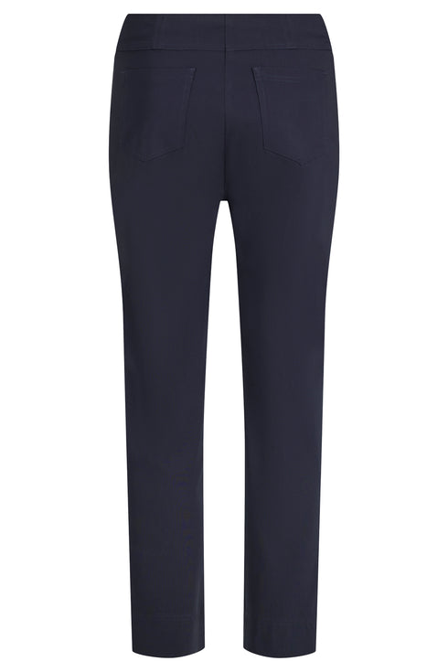Robell Bella 09 Diamante Detail 68cm 7/8 Trousers in Navy – 52542 5499 Colour 69