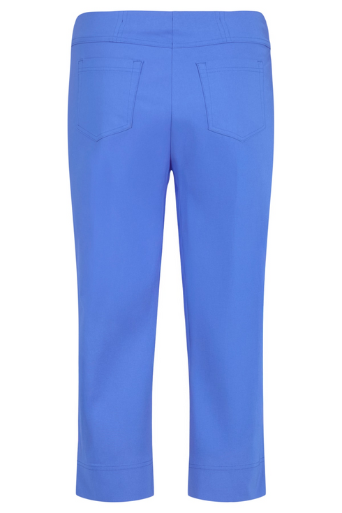 Robell Bella 07 Trousers 621 Nautical 55cm Straight Fit Pull-On 52645-5499