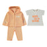 Babybol | 161041 Born to Bloom T-Shirt, Peach Hoodie and Leggings Set