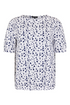 SUNDAY White Polka Dot Puff Sleeve T-Shirt — Regular Fit | 6235-6558