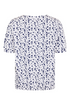 SUNDAY White Polka Dot Puff Sleeve T-Shirt — Regular Fit | 6235-6558